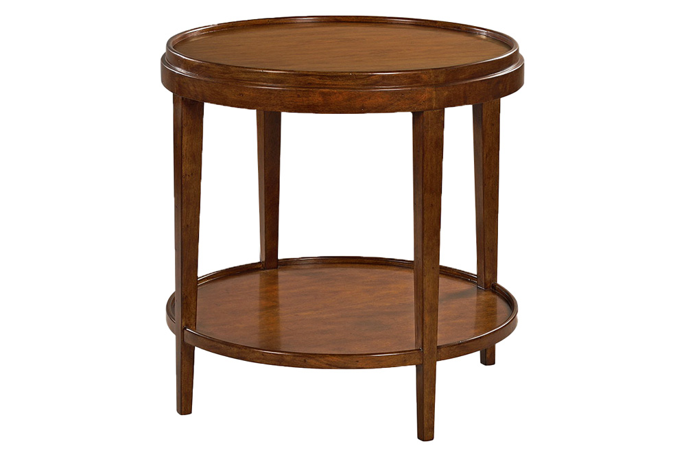 Oliver Liz Round Side Table - Rustic, Small