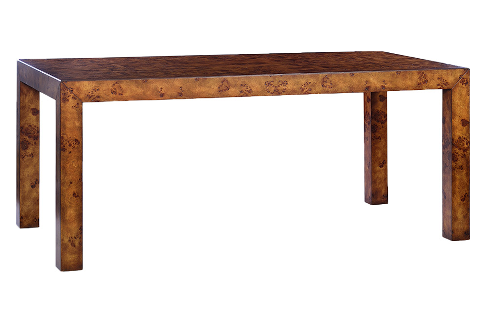 Oliver Parson Dining Table - Rustic/Mappa Burl Veneer