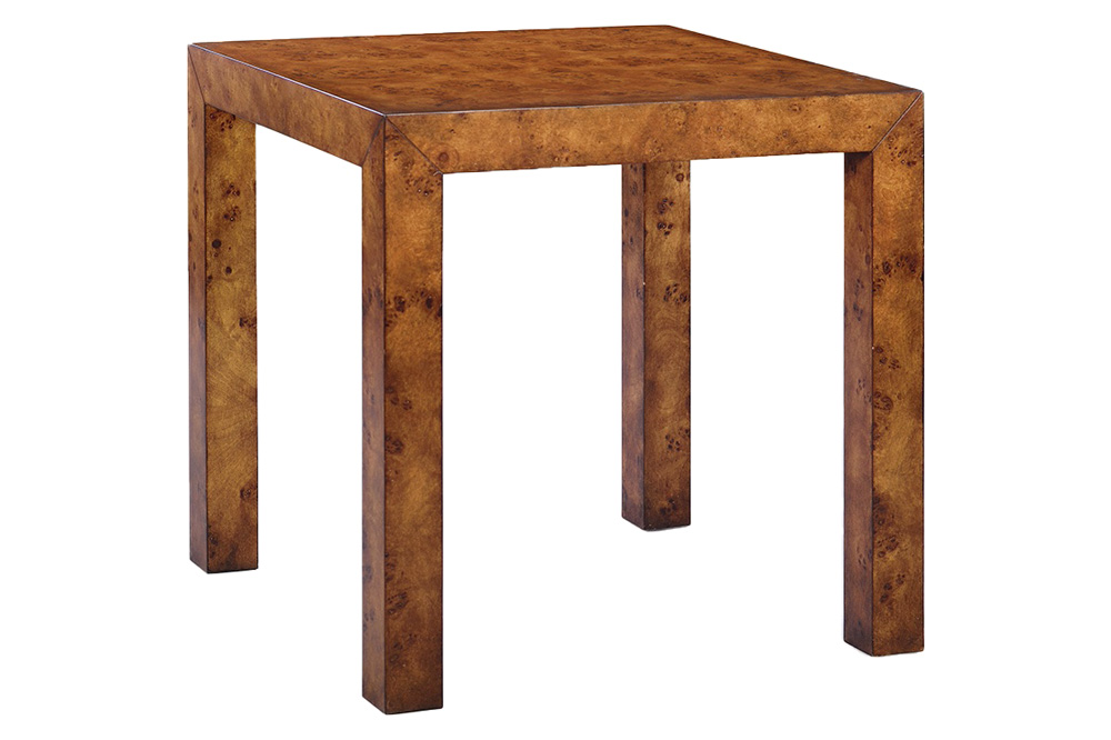 Oliver Parson Side Table - Rustic/Mappa Burl Veneer