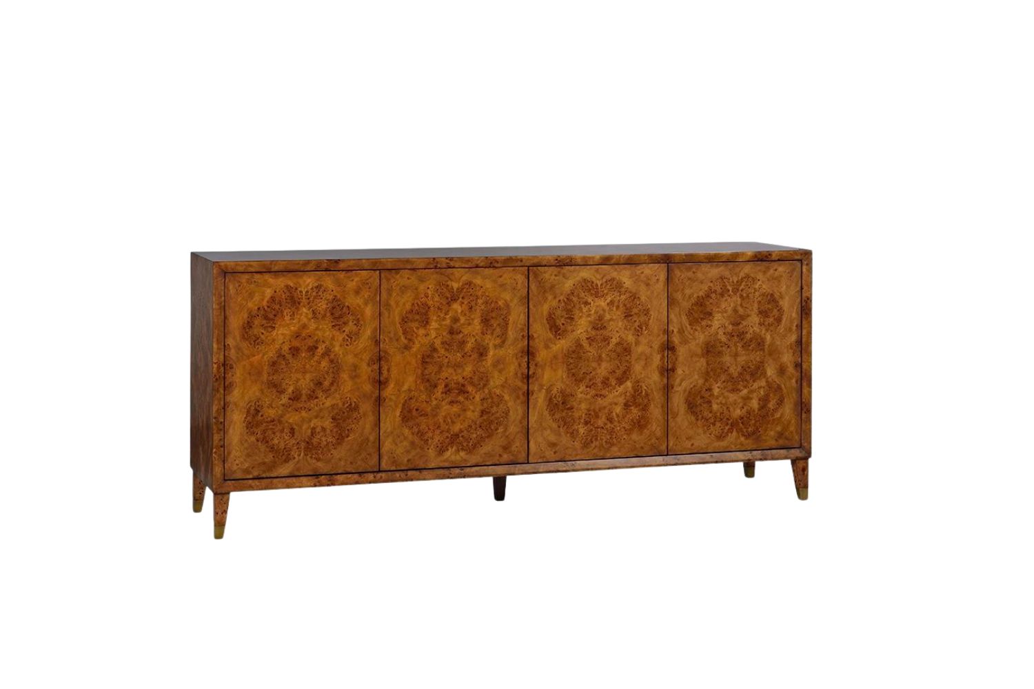 Oliver Beverly 4 Door Sideboard - Rustic/Mappa Burl Veneer