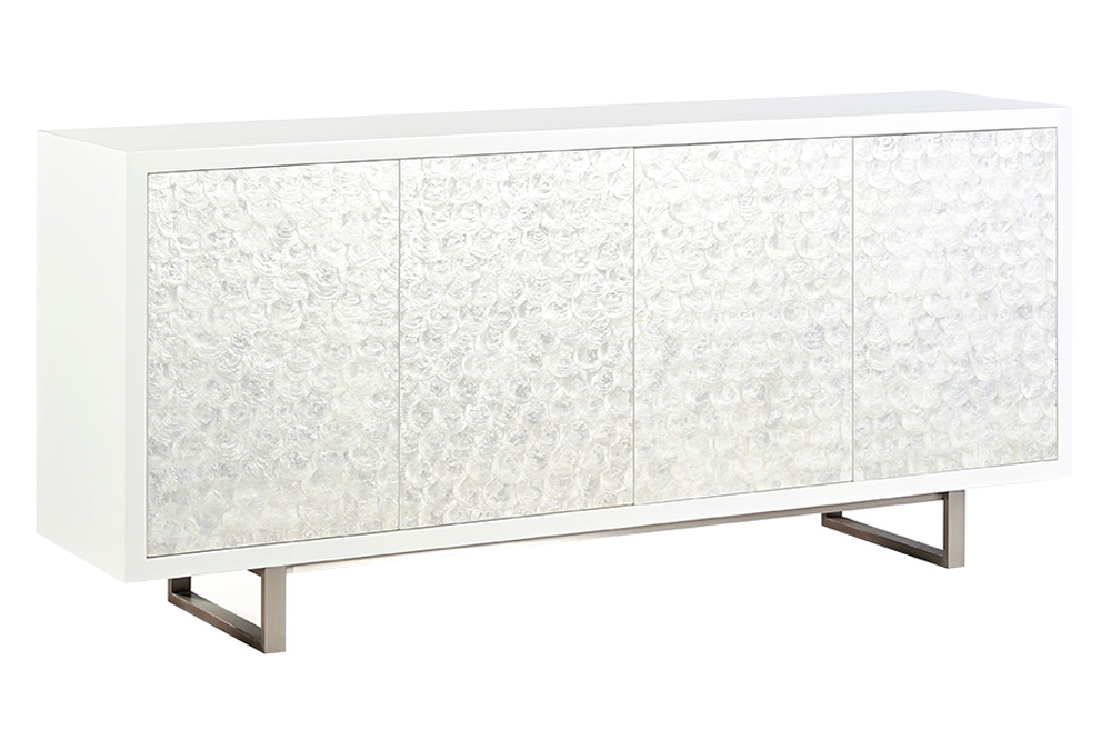 Oliver Capiz Small Sideboard - Ghost