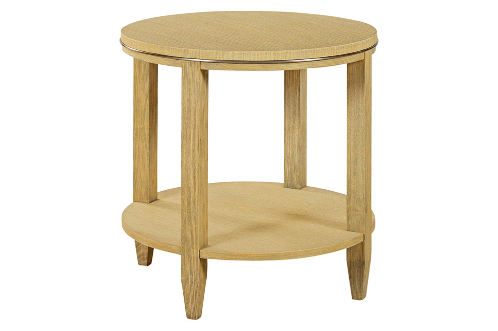 Oliver Antioch Round Side Table - Rabbit