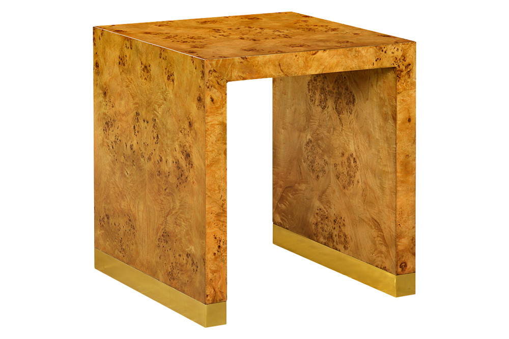 Oliver Anaheim Side Table - Rustic/Mappa Burl Veneer