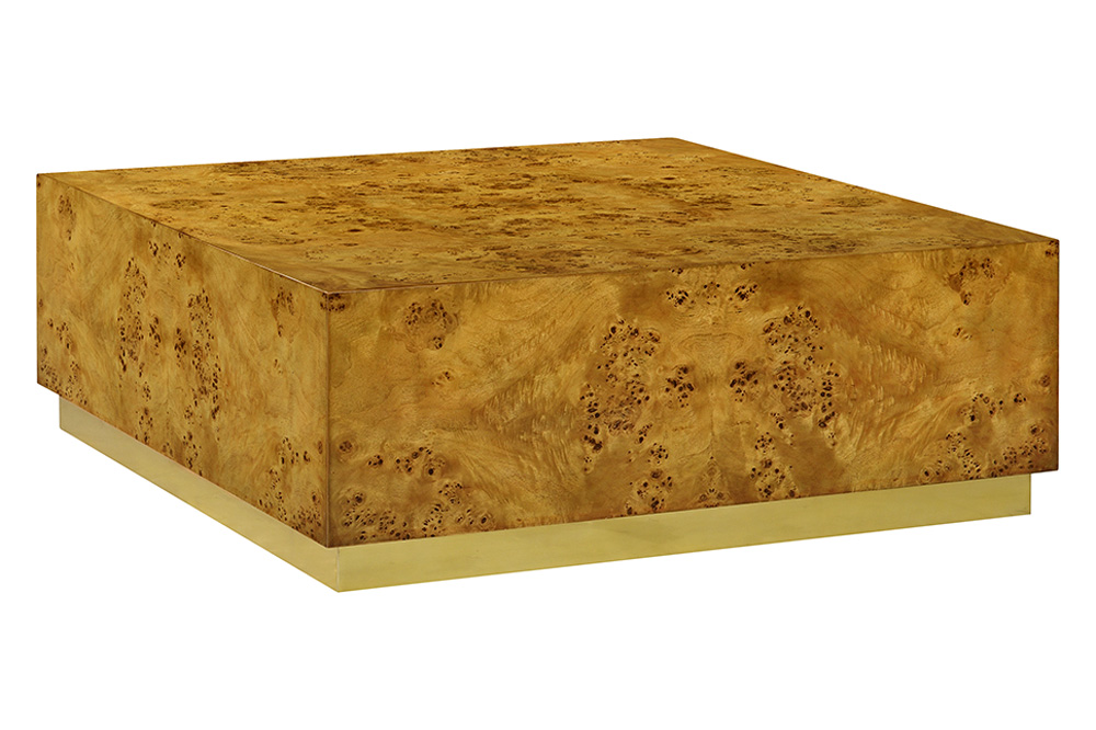 Oliver Anaheim Coffee Table - Rustic/Mappa Burl Veneer