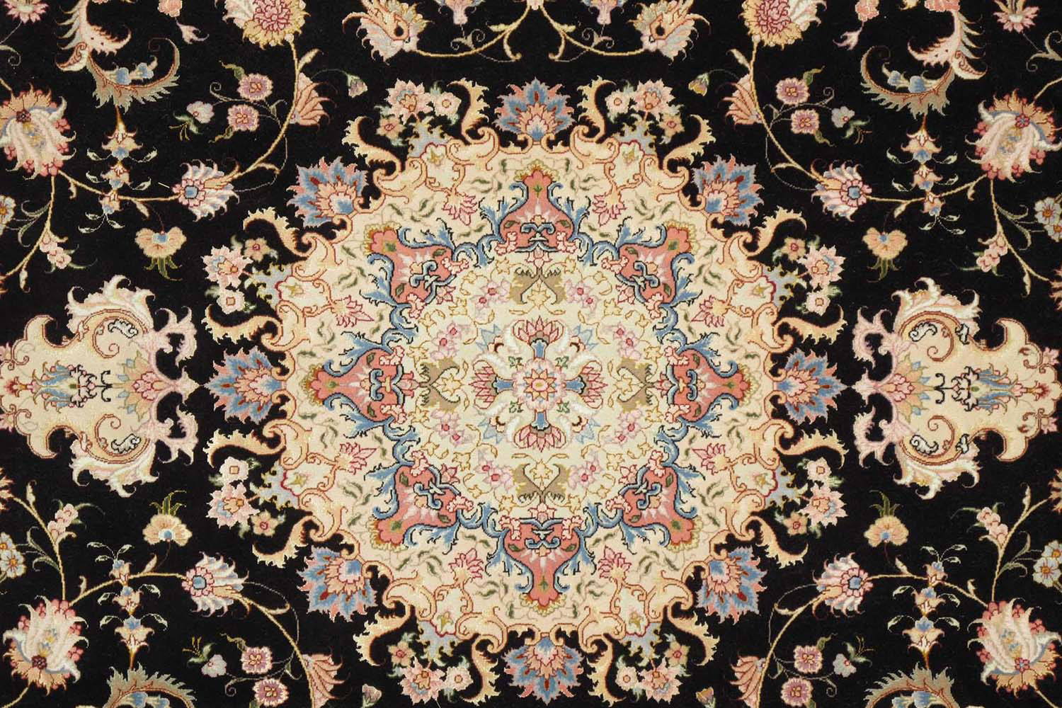 Pasargad - Tabriz Collection Hand-Knotted Silk and Wool Area Rug 78'' x 117'' (023342)