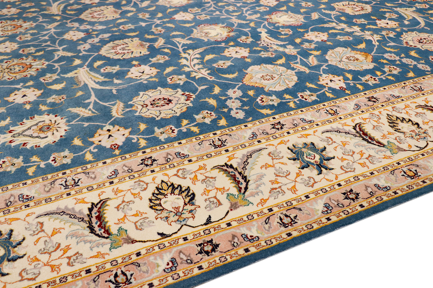 Pasargad - Tabriz Collection Hand-Knotted Silk and Wool Area Rug 79'' x 102'' (025888)