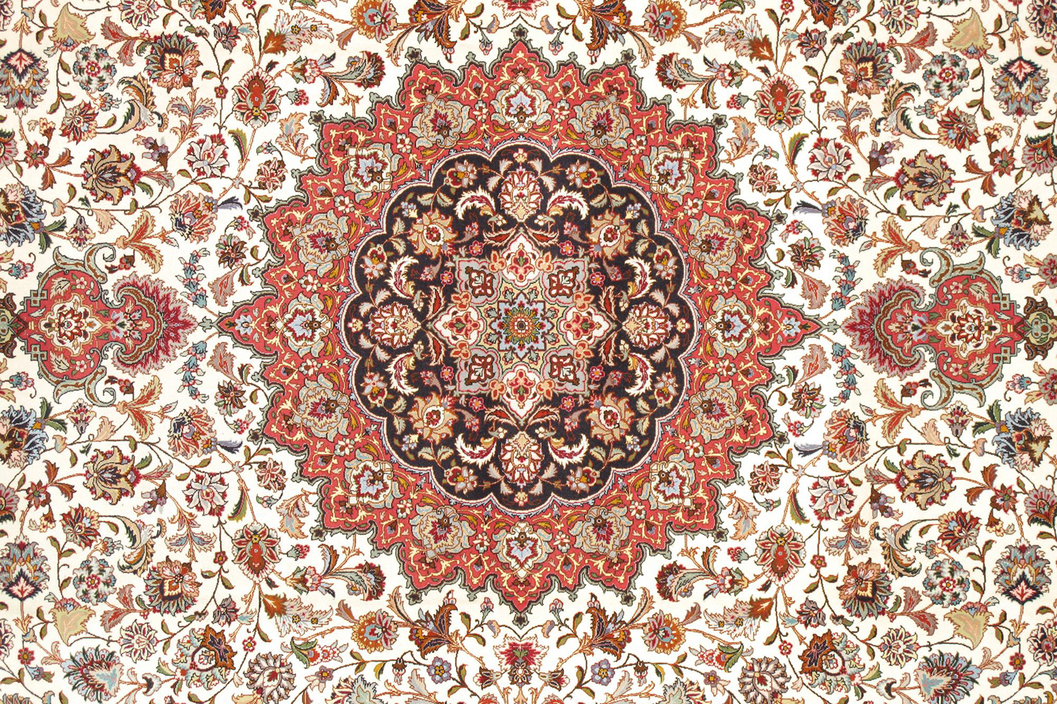 Pasargad - Tabriz Collection Hand-Knotted Silk and Wool Area Rug 119'' x 156'' (027191)