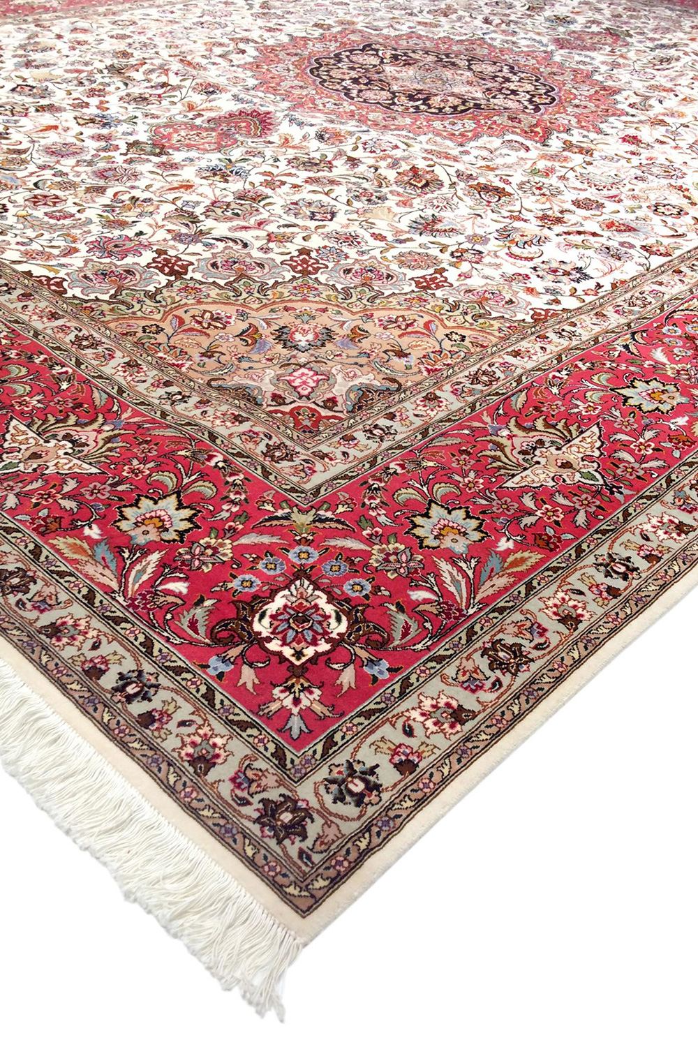 Pasargad - Tabriz Collection Hand-Knotted Silk and Wool Area Rug 119'' x 156'' (027191)