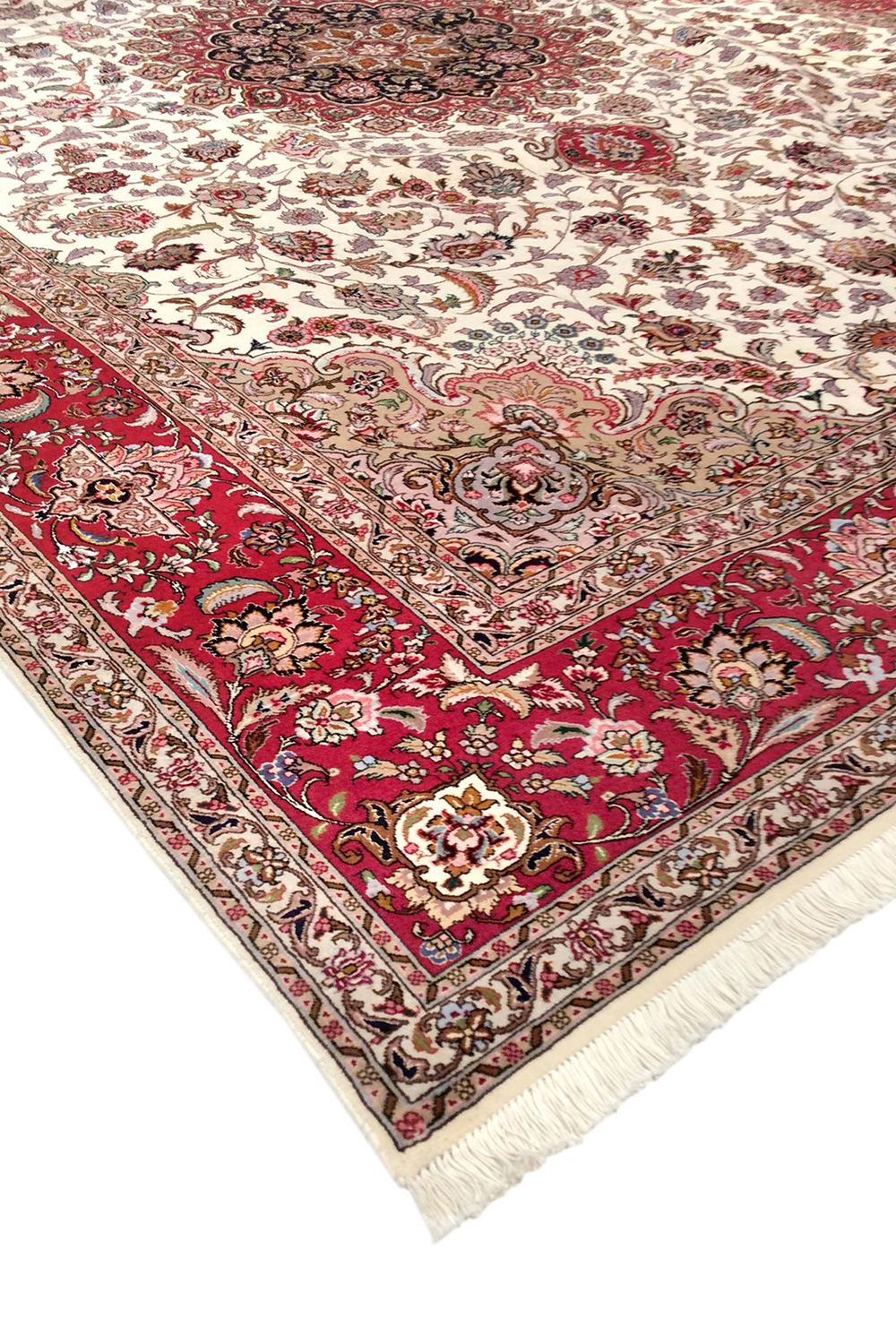 Pasargad - Tabriz Collection Hand-Knotted Multi Lamb's Wool Area Rug 99'' x 138'' (027211)