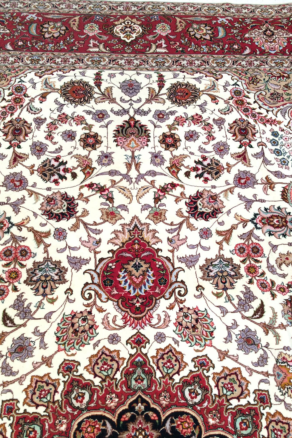 Pasargad - Tabriz Collection Hand-Knotted Multi Lamb's Wool Area Rug 99'' x 138'' (027211)