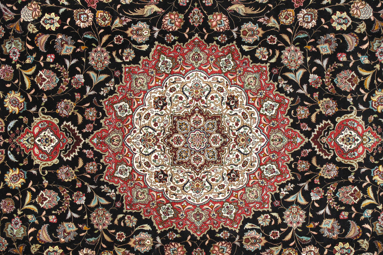 Pasargad - Tabriz Collection Hand-Knotted Silk and Wool Area Rug 118'' x 162'' (027215)