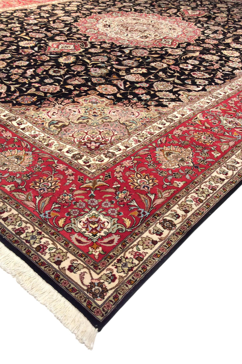 Pasargad - Tabriz Collection Hand-Knotted Silk and Wool Area Rug 118'' x 162'' (027215)