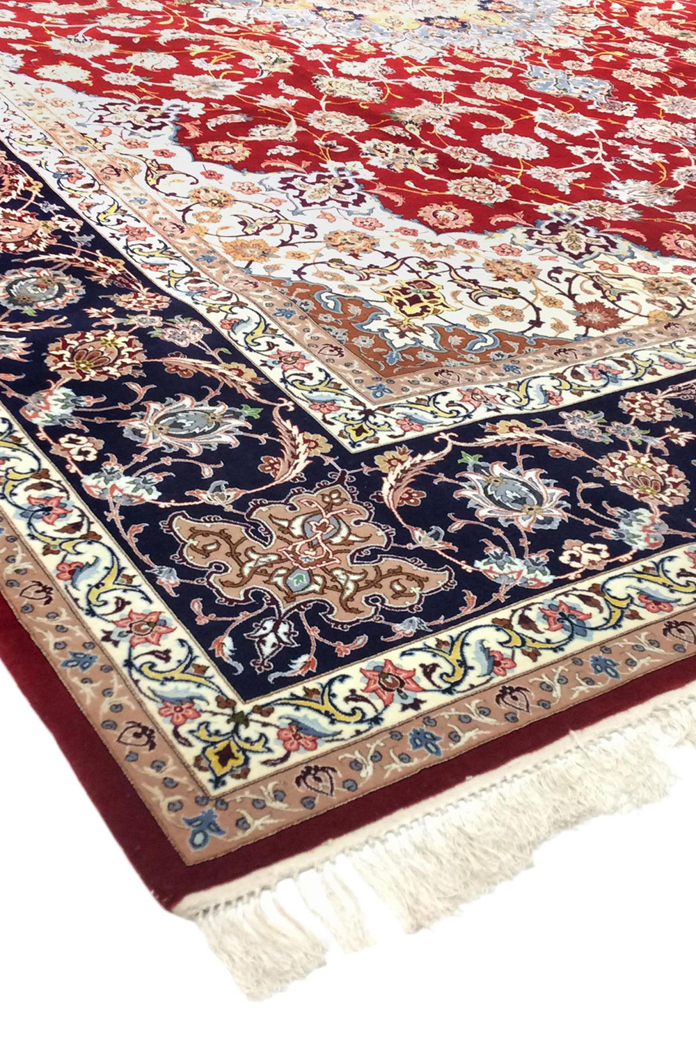 Pasargad Isfahan Hand-Knotted Silk and Wool Rug 122'' x 159'' (027397)