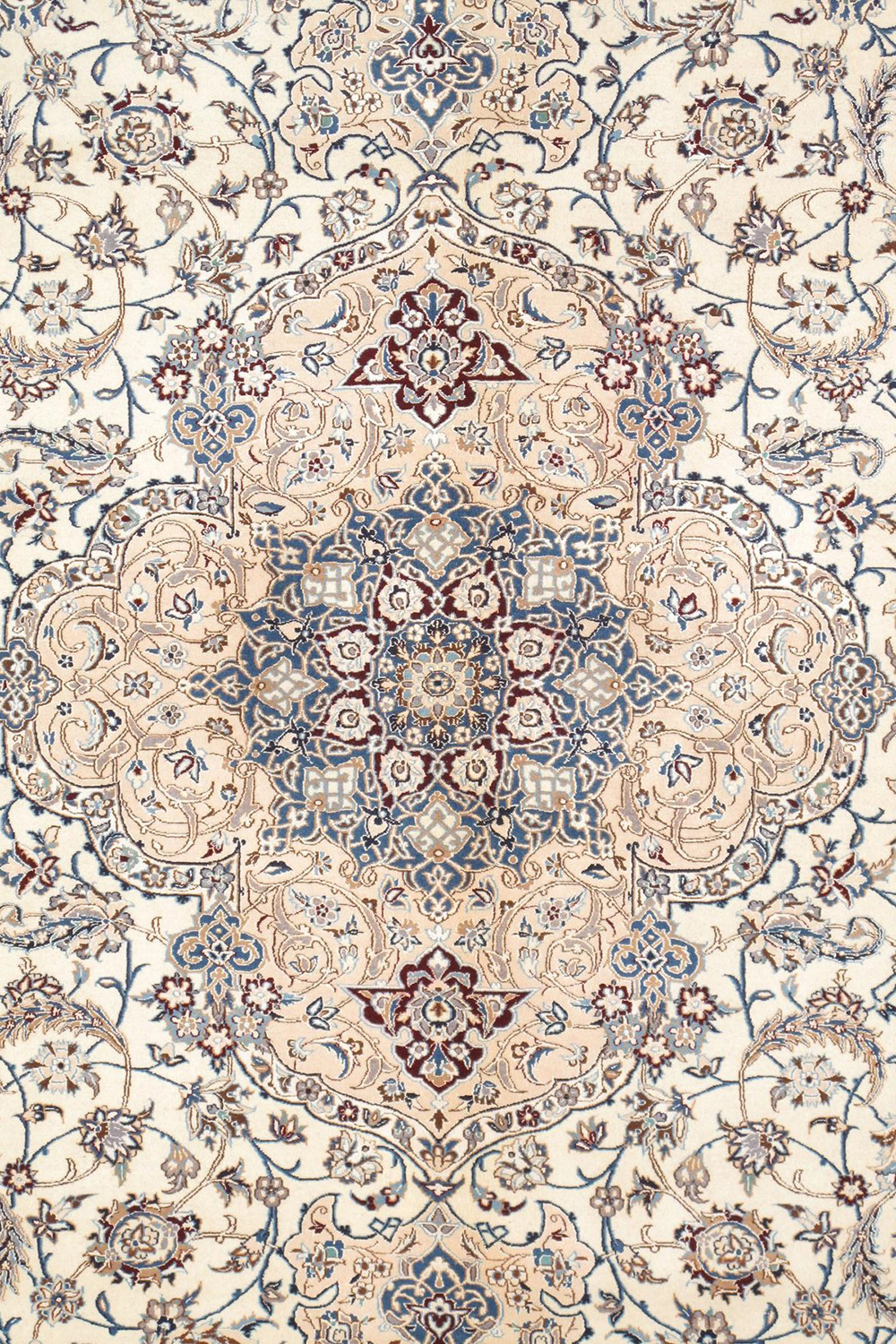 Pasargad - Nain Collection Hand-Knotted Silk and Wool Area Rug 102'' x 144'' (029597)