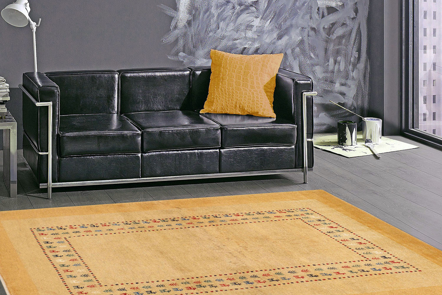 Pasargad - Gabbeh Collection Hand-Knotted Lamb's Wool Area Rug 42'' x 65'' (030310)