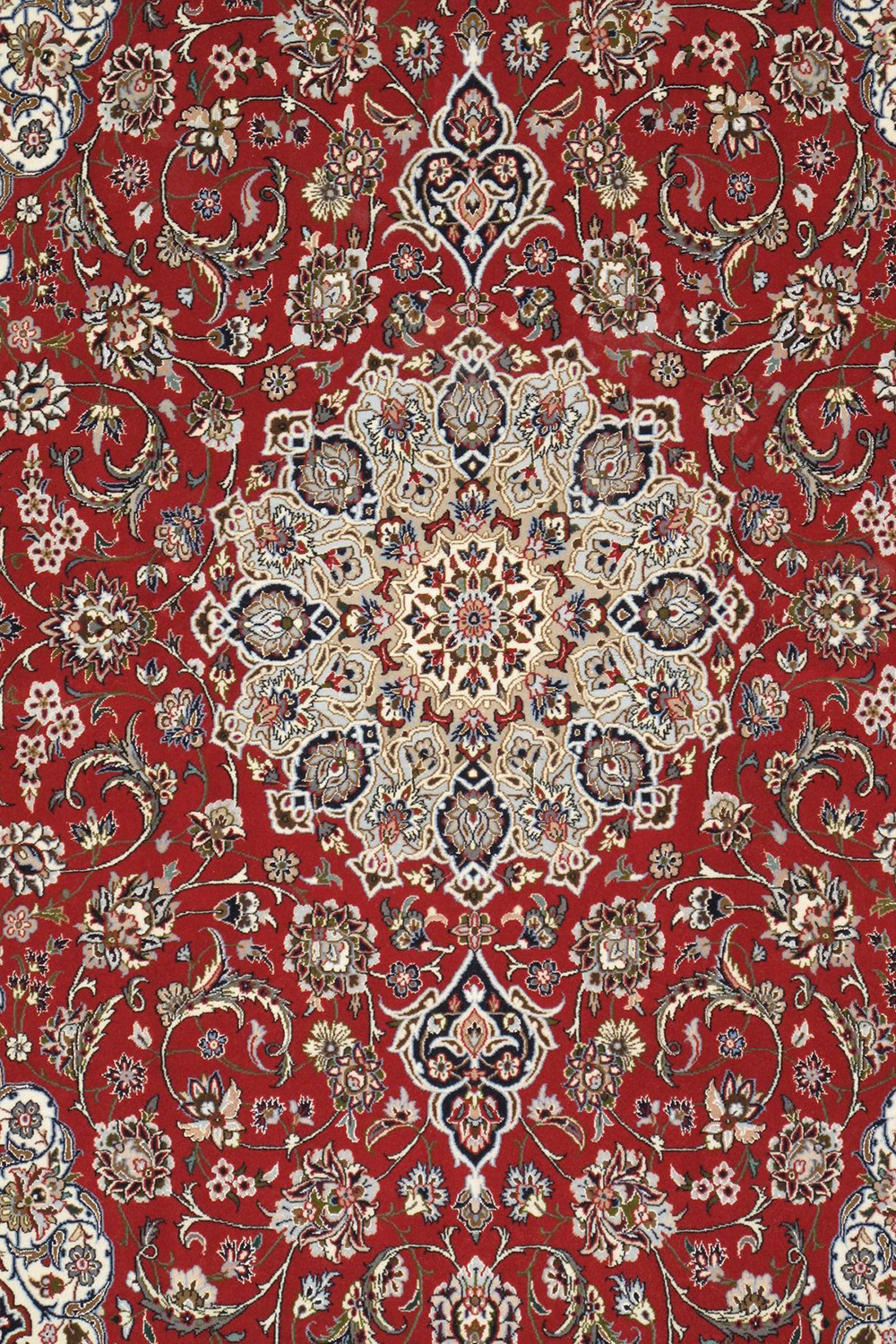 Pasargad - Isfahan Collection Hand-Knotted Silk and Wool Area Rug 60'' x 92'' (032033)