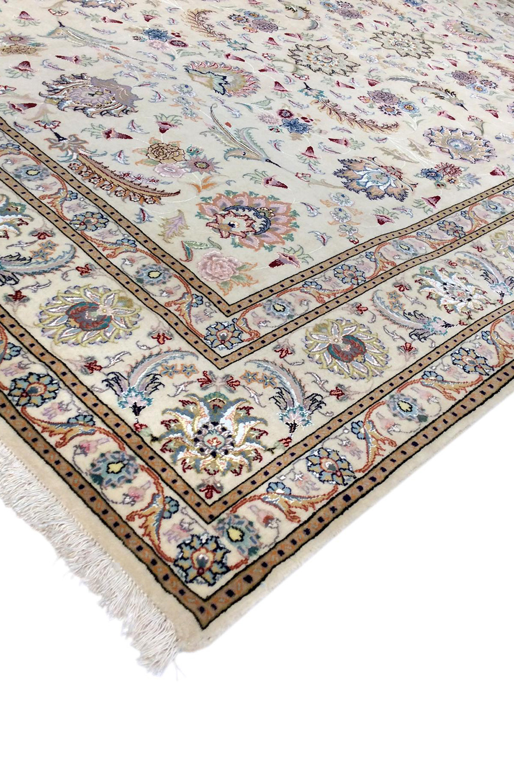 Pasargad - Tabriz Collection Hand-Knotted Silk and Wool Area Rug 66'' x 100'' (032055)