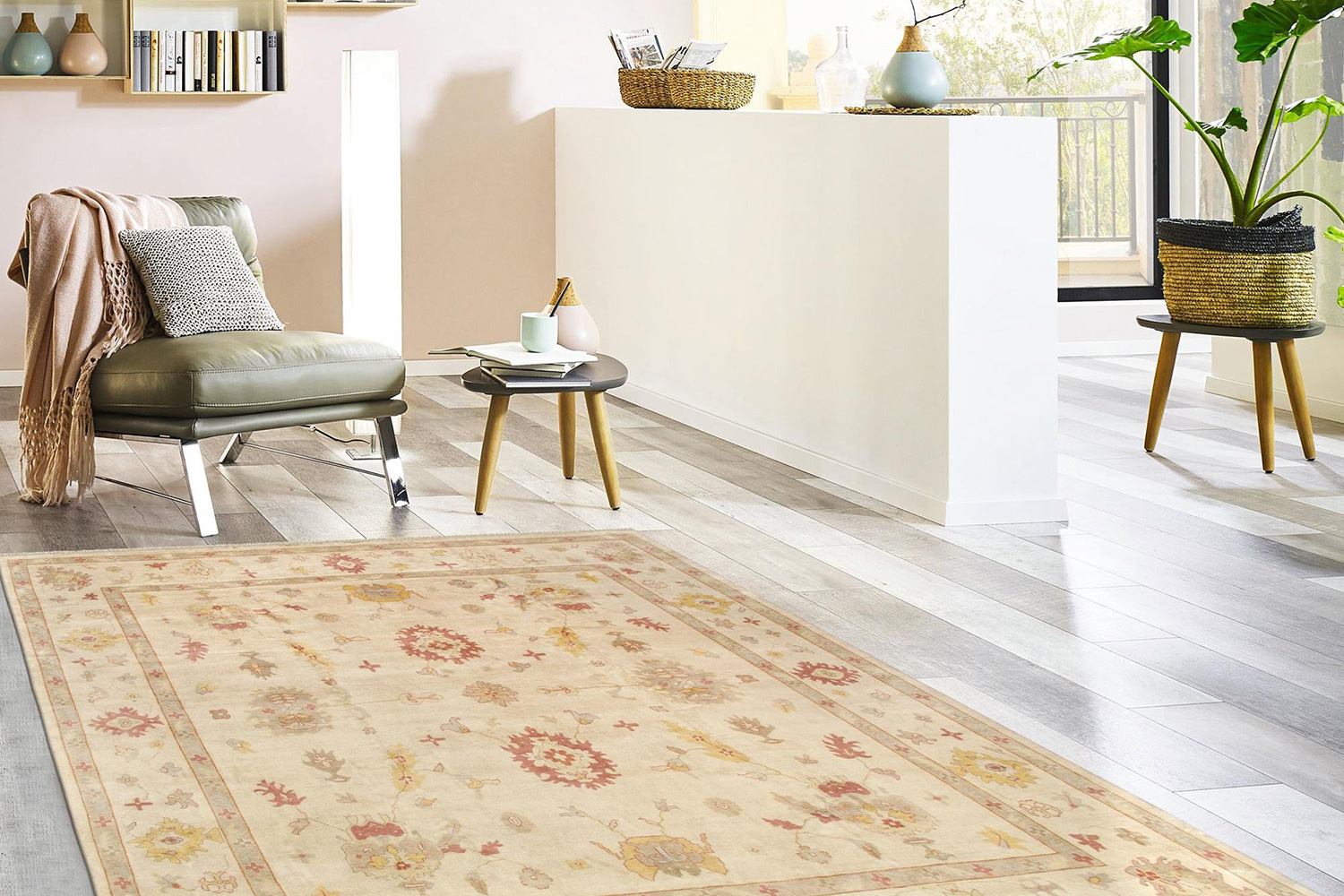 Pasargad - Oushak Collection Hand-Knotted Lamb's Wool Area Rug 166'' x 167'' (033217)