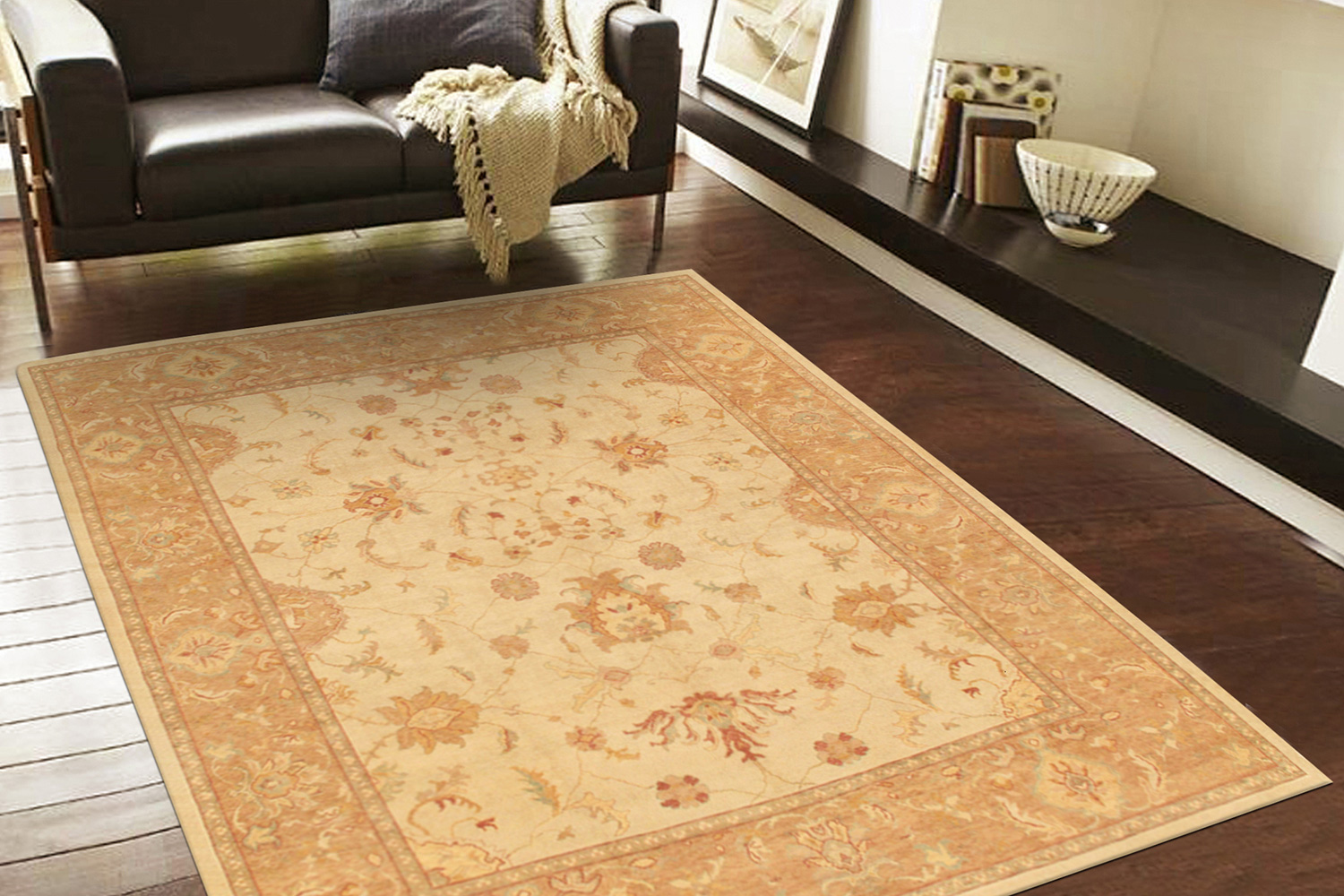 Pasargad - Oushak Collection Hand-Knotted Lamb's Wool Area Rug 130'' x 165'' (035998)