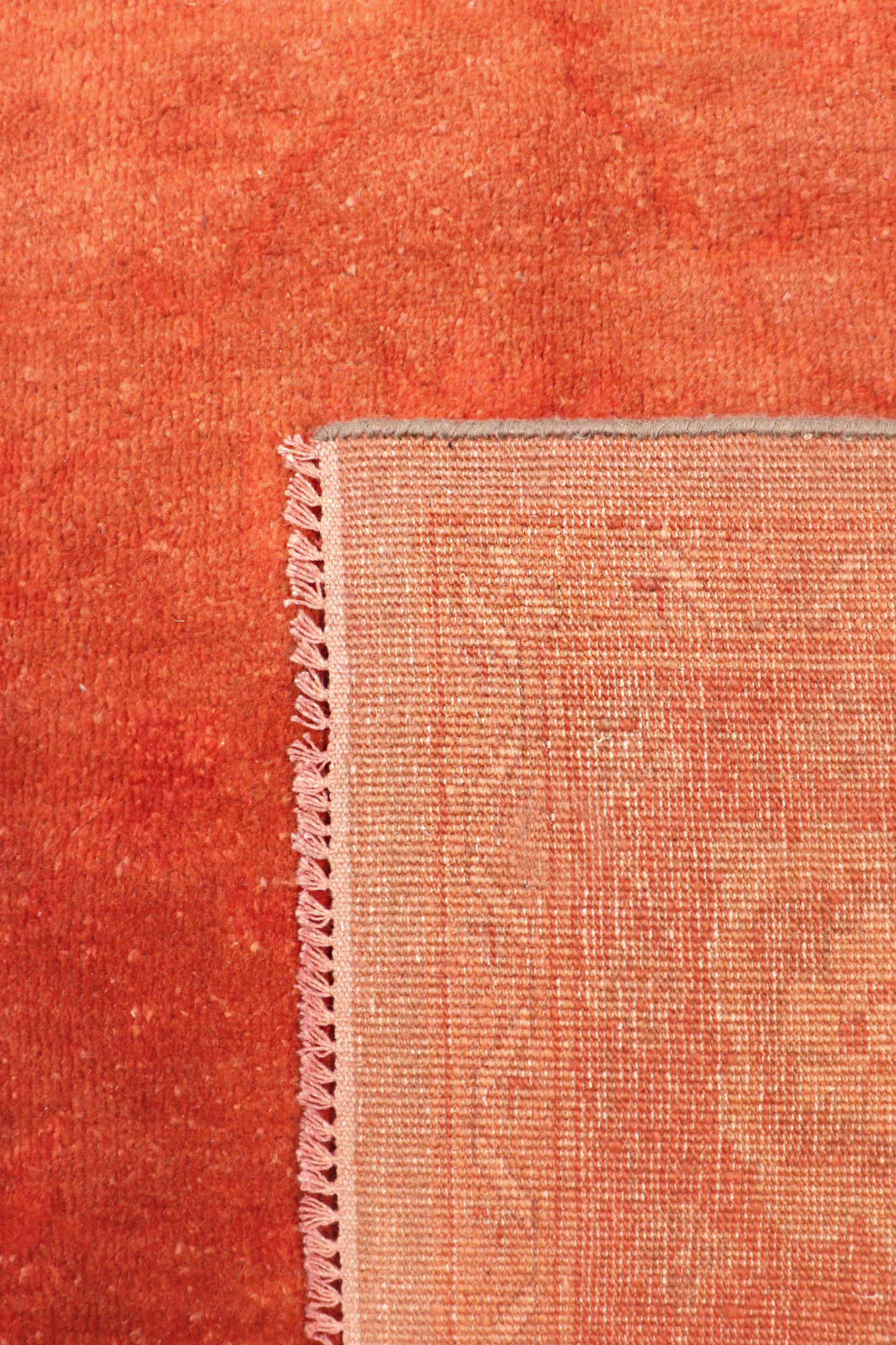 Pasargad - Lahore Collection Hand-Knotted Lamb's Wool Area Rug in Coral/Cobalt, 101" x 135" (037416)