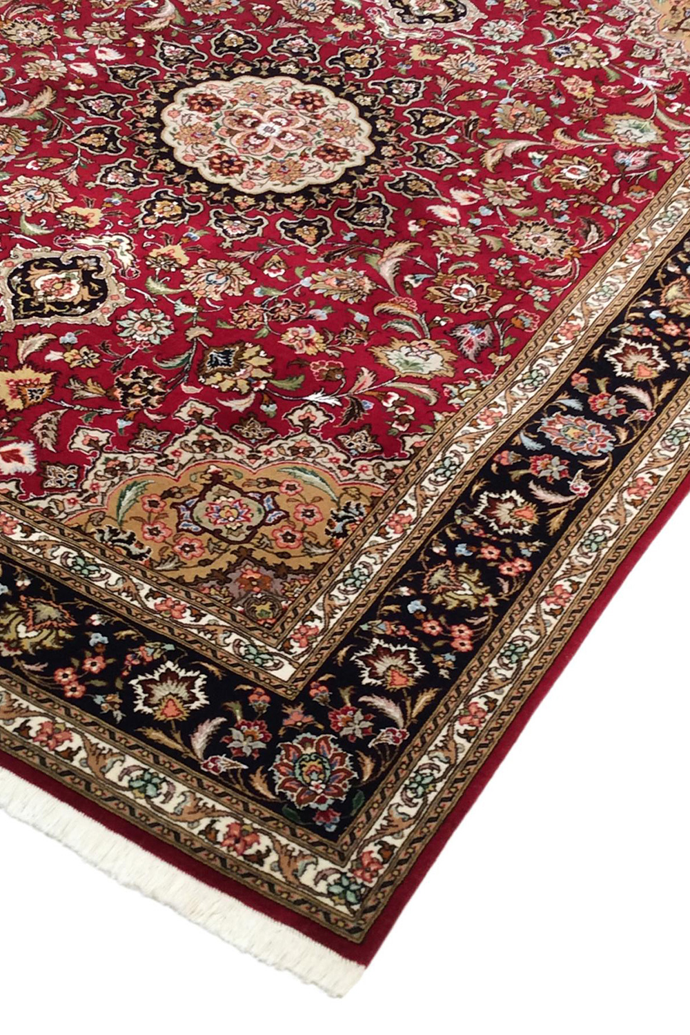 Pasargad - Tabriz Collection Hand-Knotted Silk and Wool Area Rug 61'' x 83'' (037439)