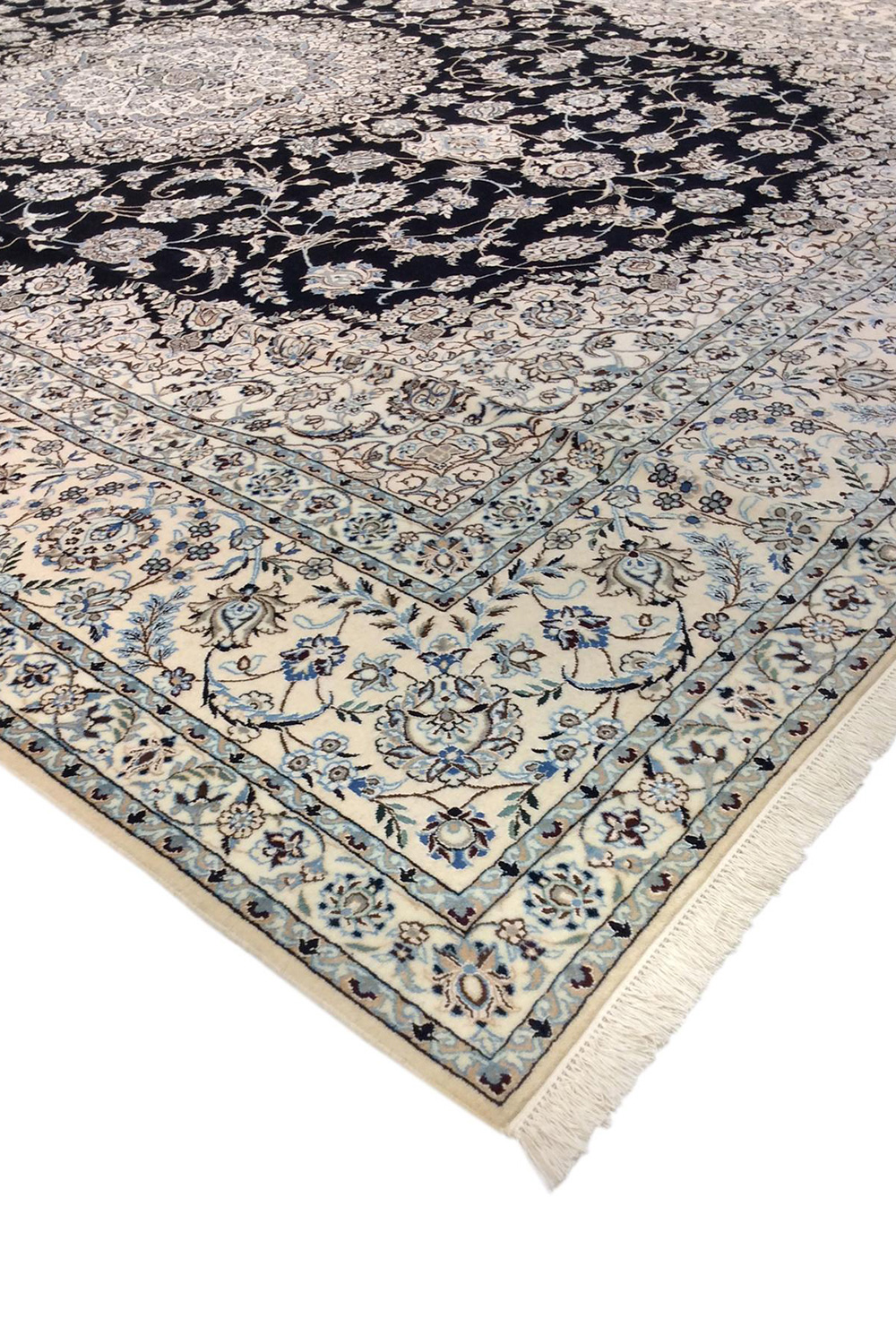 Pasargad - Nain Collection Hand-Knotted Silk and Wool Area Rug 103'' x 145'' (037442)