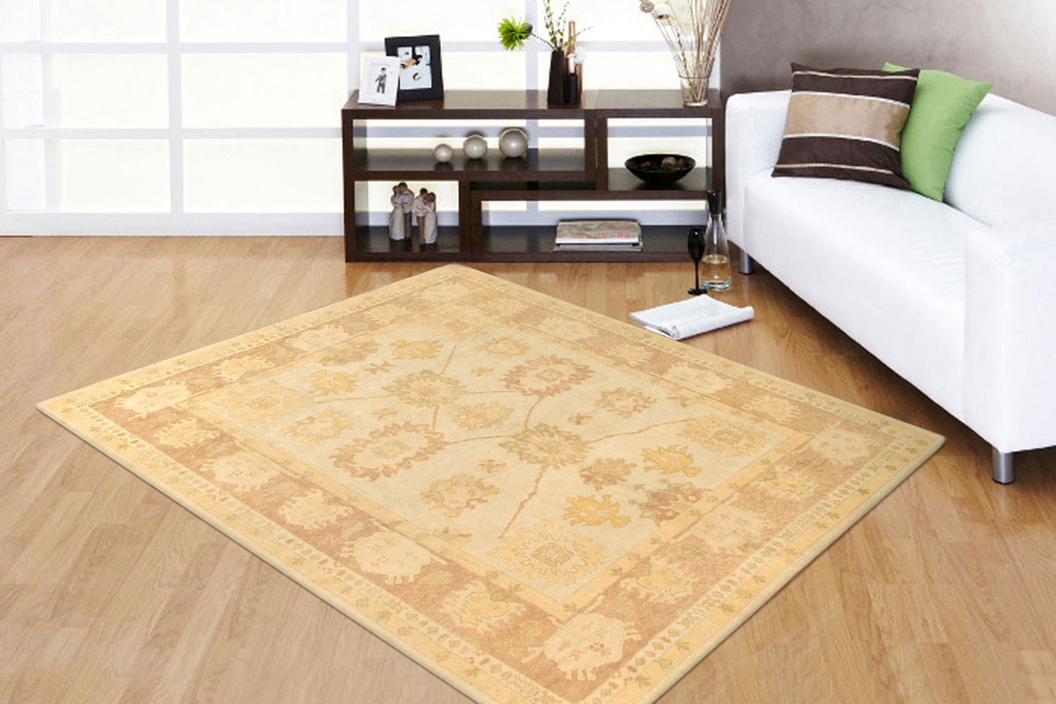 Pasargad - Oushak Collection Hand-Knotted Lamb's Wool Area Rug 104'' x 119'' (037991)