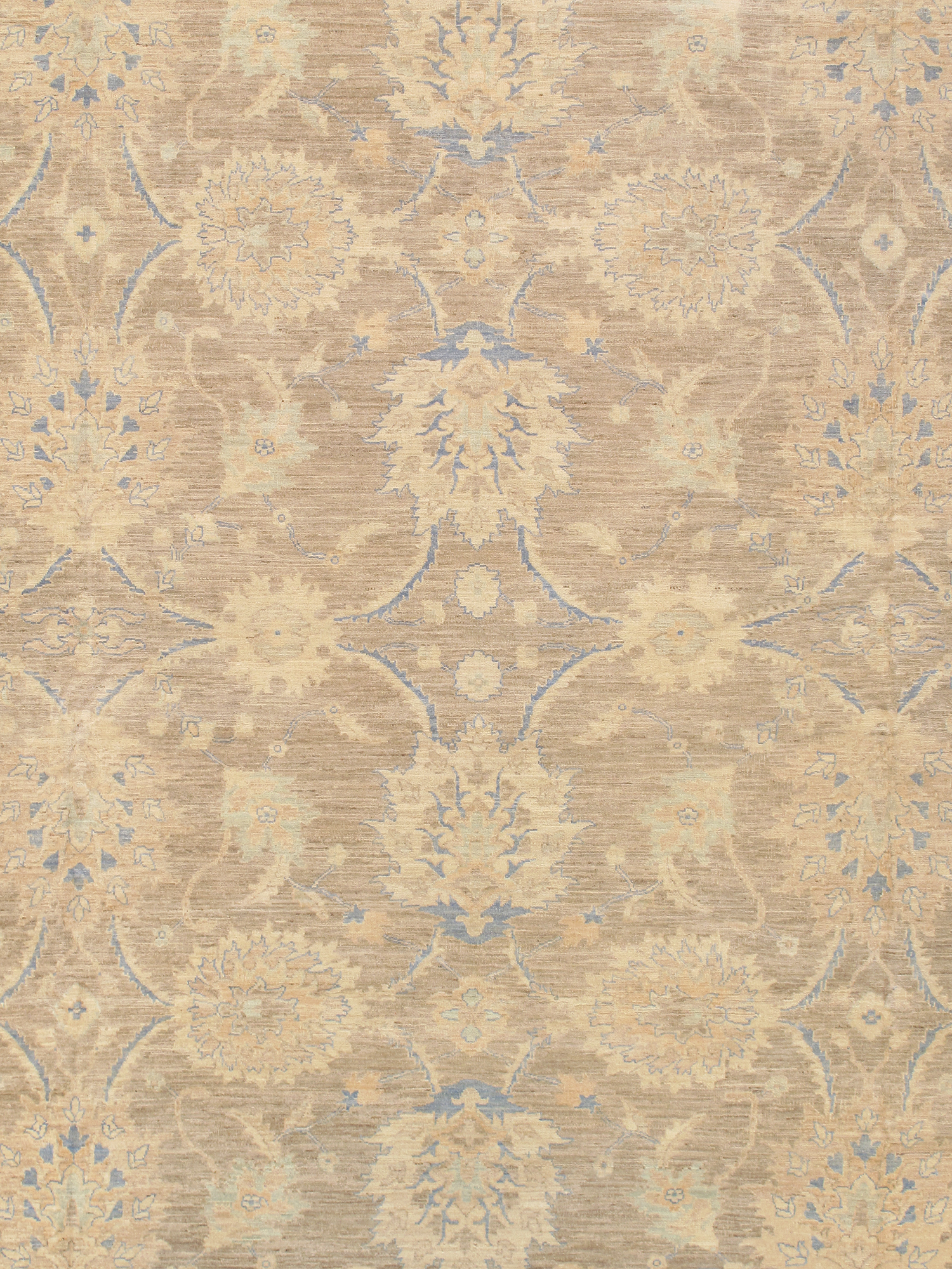 Pasargad - Ferehan Collection Hand-Knotted Wool Area Rug in L. Brown/Beige, 181" x 226" (045688)