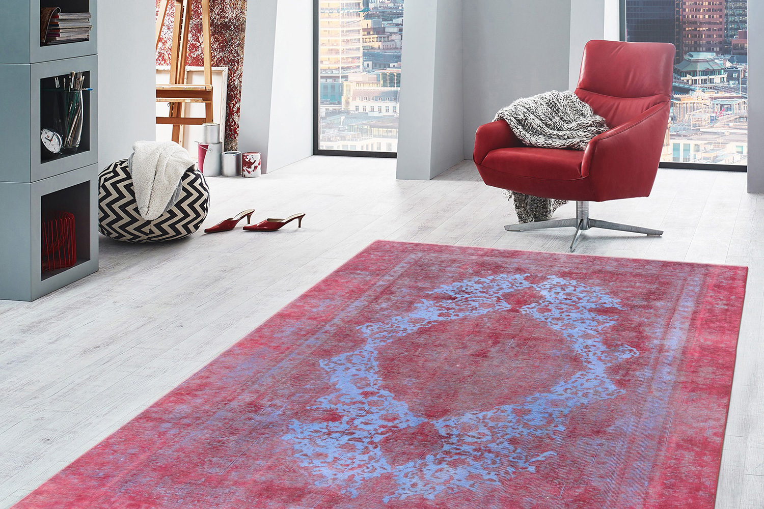 Pasargad - Overdyes Collection Hand-Knotted Wool Area Rug 86'' x 123'' (54699 7X10)