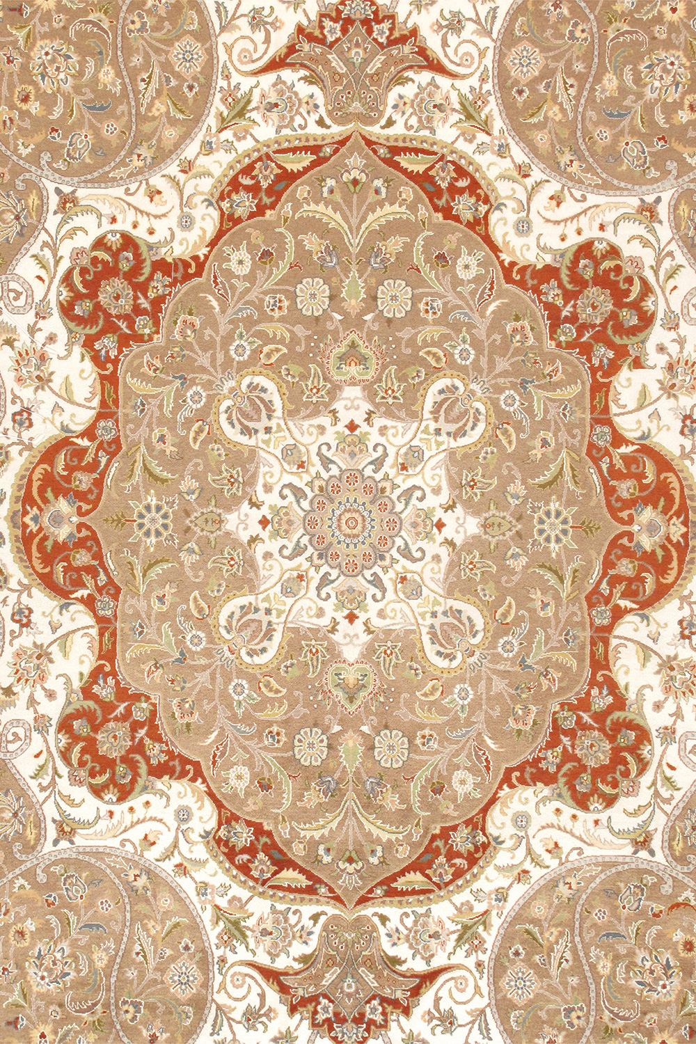 Pasargad - Tabriz Hand-Knotted Silk and Wool Area Rug 120'' x 171'' (973318 10X14)