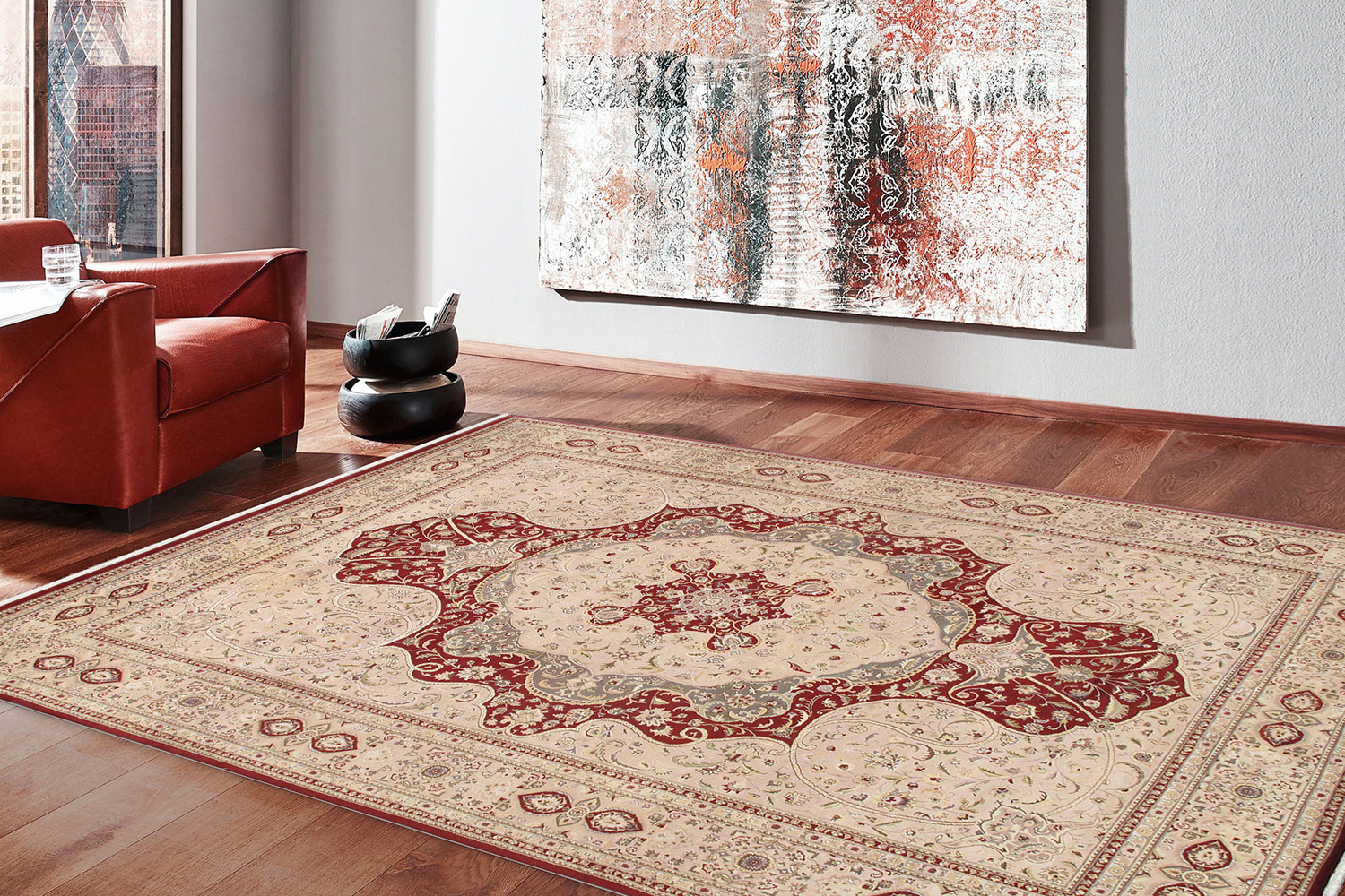 Pasargad - Tabriz Hand-Knotted Silk and Wool Area Rug 119'' x 171'' (973320 10X14)