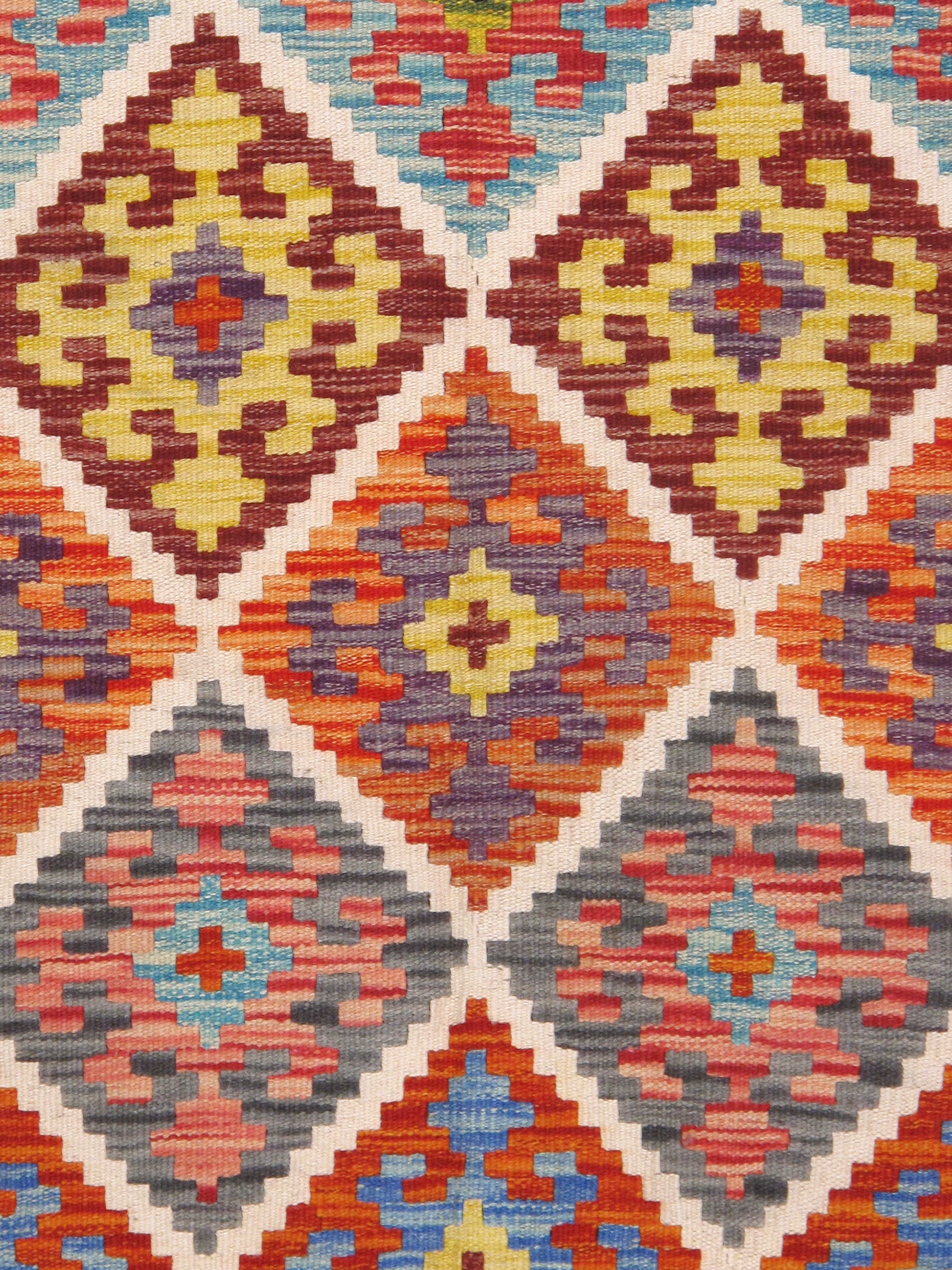 Pasargad - Kilim Collection Flatweave Wool Area Rug in Multi, 41" x 78" (990260 4x6)