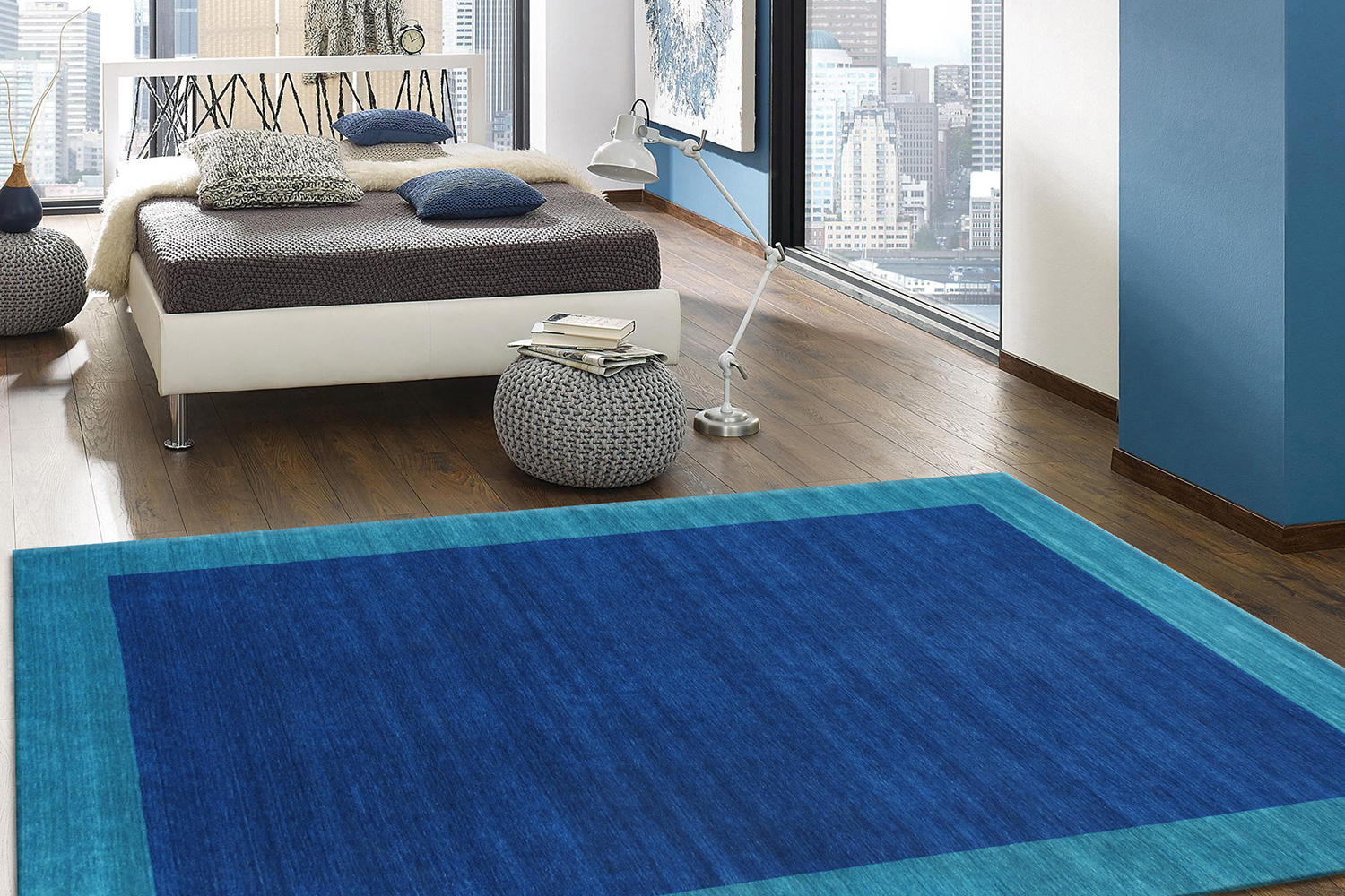 Pasargad™ Gramercy Collection Hand-Loomed Silk and Wool Charcoal Area Rug (AR-01B 10X14) - 120'' x 168''