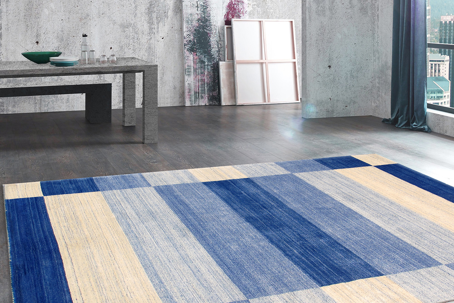 Pasargad™ Gramercy Collection Hand-Loomed Silk and Wool Charcoal Area Rug (AR-07 9X12) - 105'' x 141''