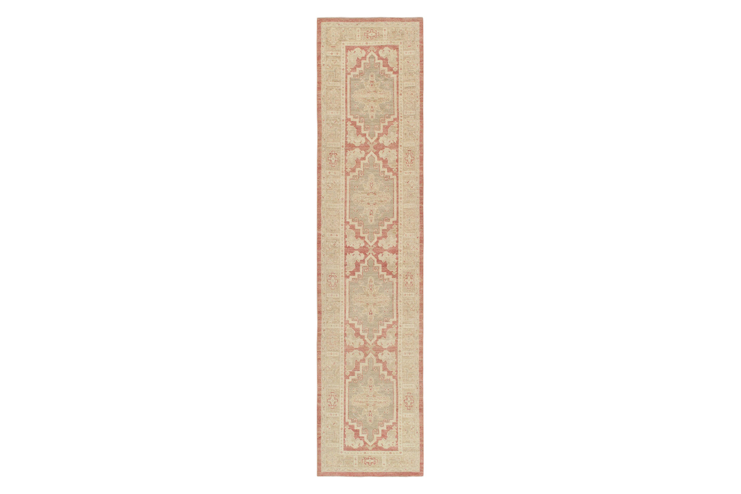 Pasargad - Oushak Collection Hand-Knotted Wool Runner B-316