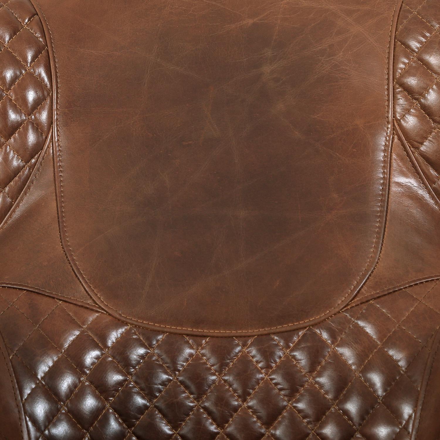 Pasargad - Aspen Wing Chair in Brown, Leather