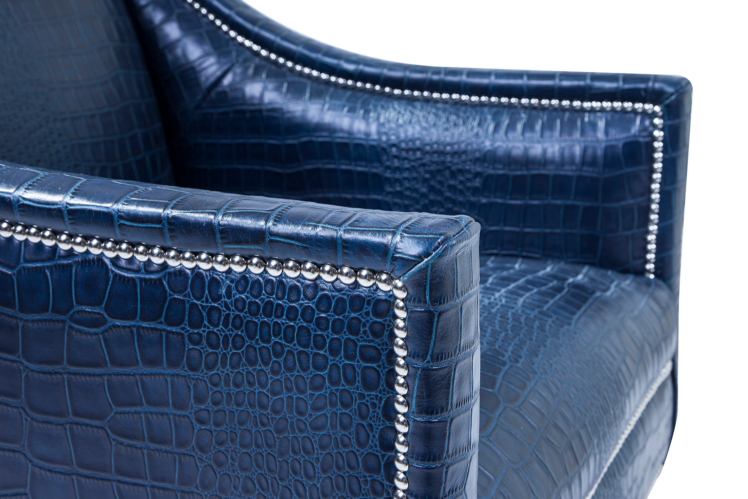 Pasargad™ Bergdorf Collection Leather Armchair