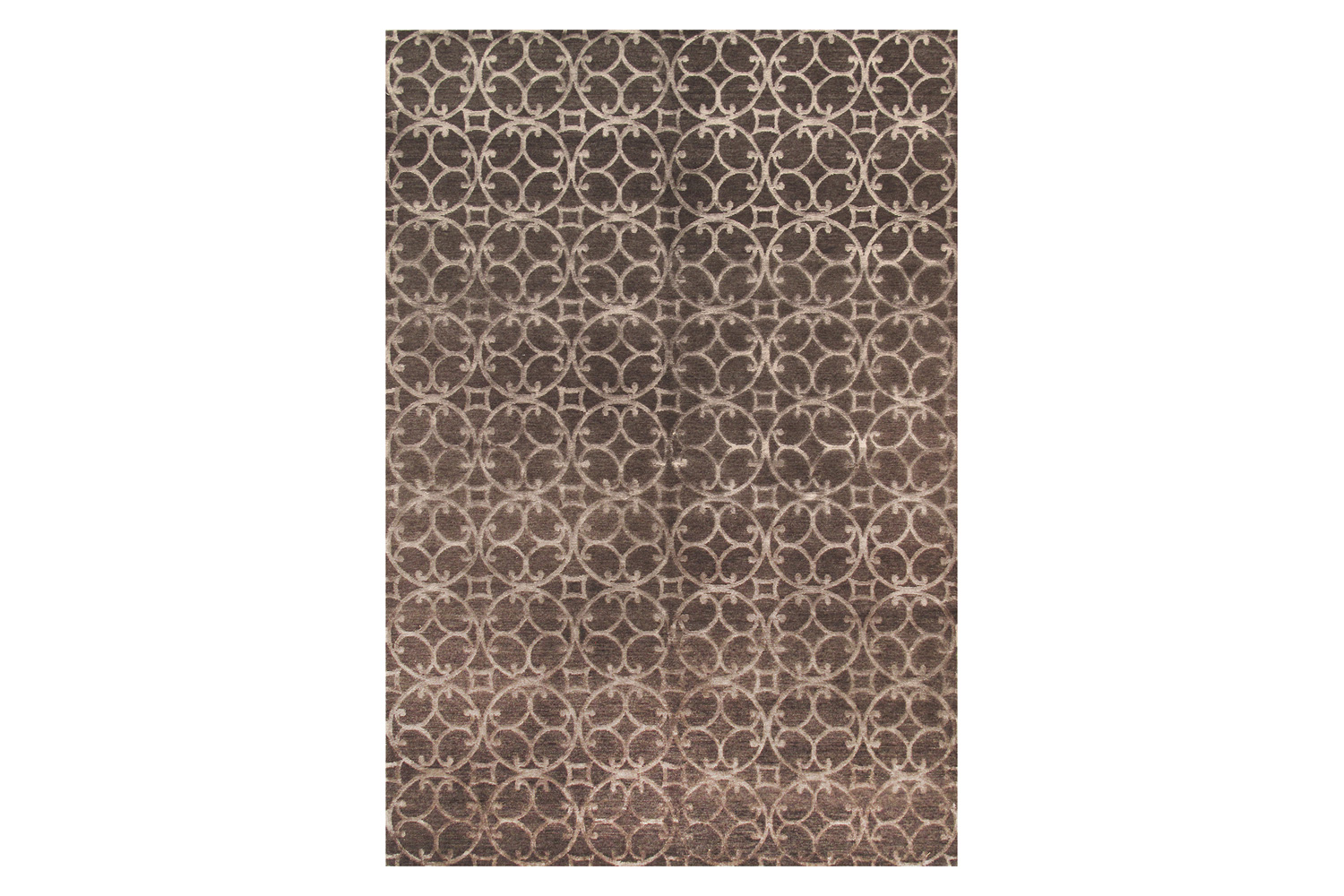 Pasargad - Modern Collection Hand-Knotted Silk and Wool Area Rug CIRC-4