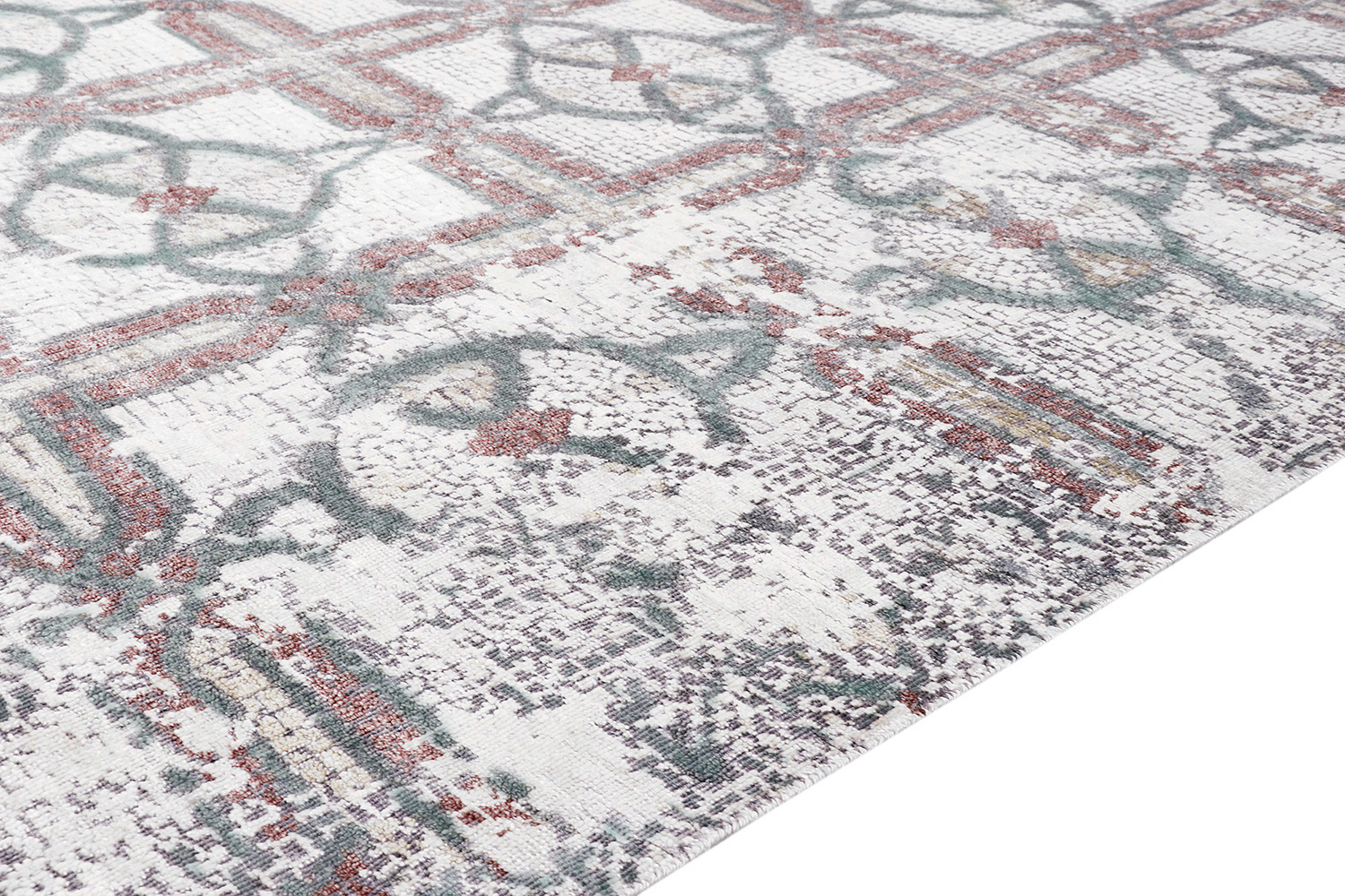 Pasargad - Modern Gemstone Collection Hand-Knotted Silk and Wool Area Rug 96'' x 118'' (GEM-5 8X10)