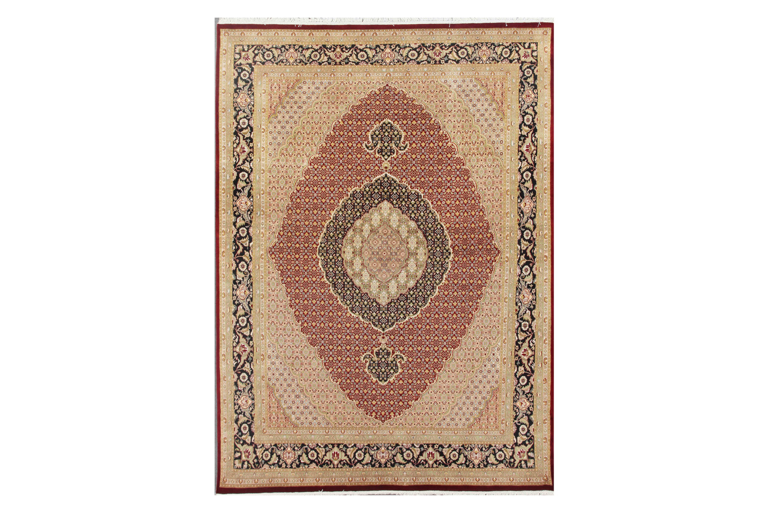 Pasargad - Tabriz Collection Hand-Knotted Silk and Wool Area Rug MAHI