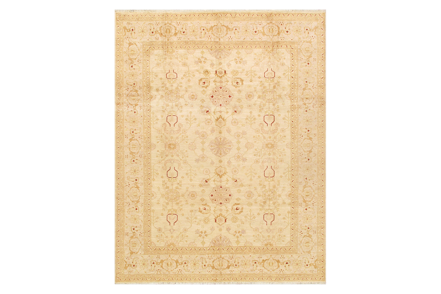 Pasargad - Sultanabad Collection Hand-Knotted Lamb's Wool Area Rug P-42 IVORY