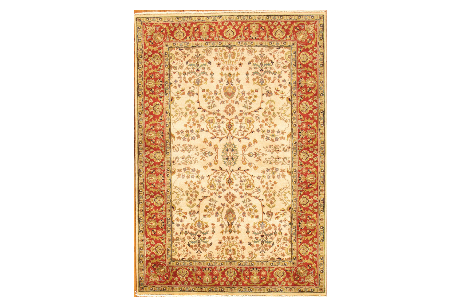 Pasargad - Sarouk Collection Hand-Knotted Lamb's Wool Area Rug P-425 IVORY