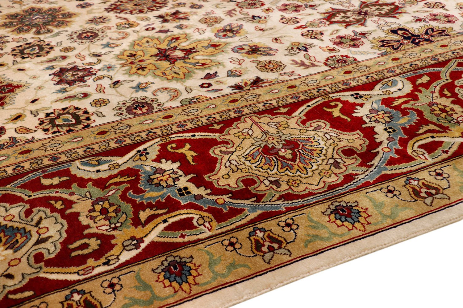 Pasargad - Tabriz Collection Hand-Knotted Lamb's Wool Area Rug 108'' x 141'' (P-437 9X12)