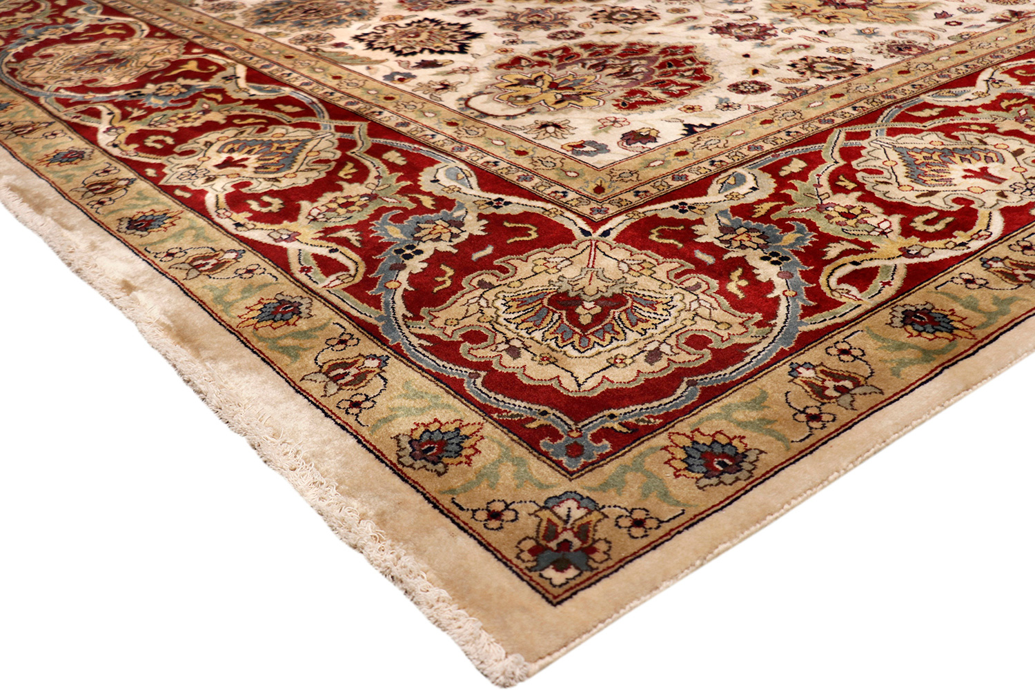 Pasargad - Tabriz Collection Hand-Knotted Lamb's Wool Area Rug 108'' x 141'' (P-437 9X12)