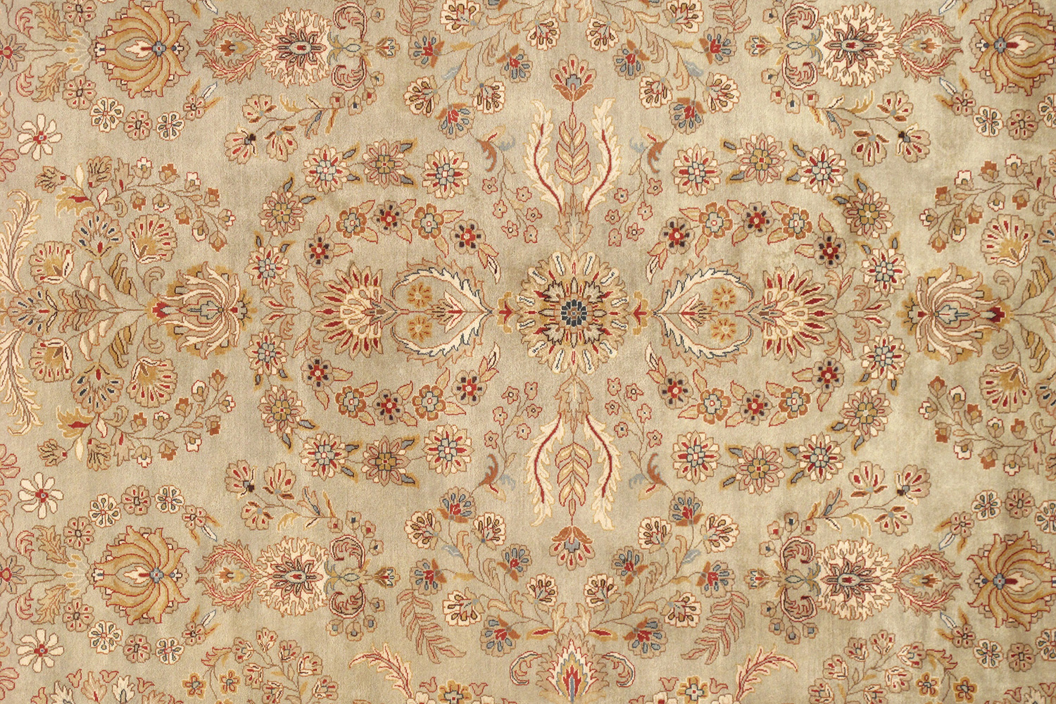 Pasargad - Tabriz Collection Hand-Knotted Lamb's Wool Area Rug P-501 S.GREEN