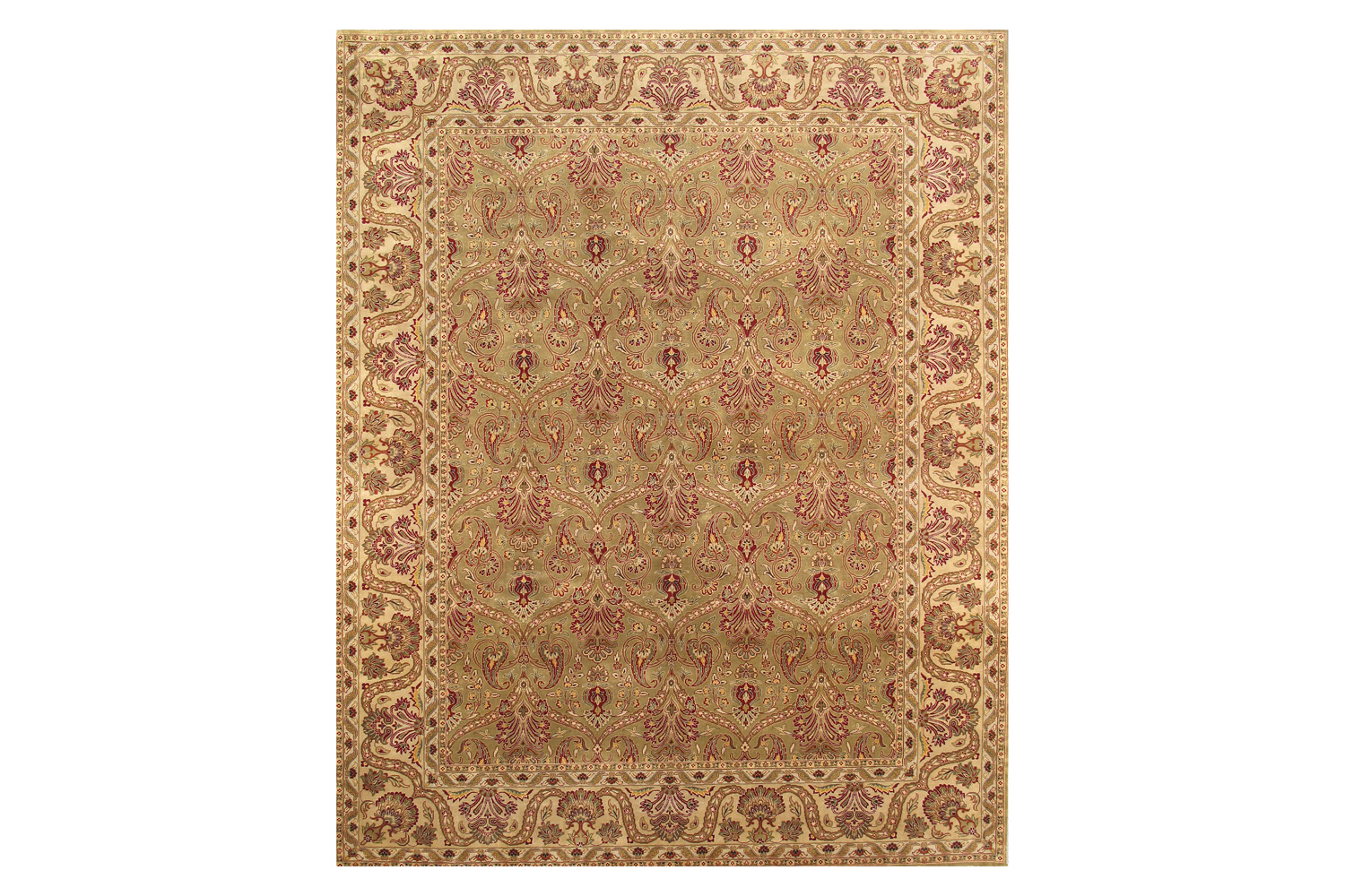 Pasargad - Tabriz Collection Hand-Knotted Lamb's Wool Area Rug P-614 GOLD