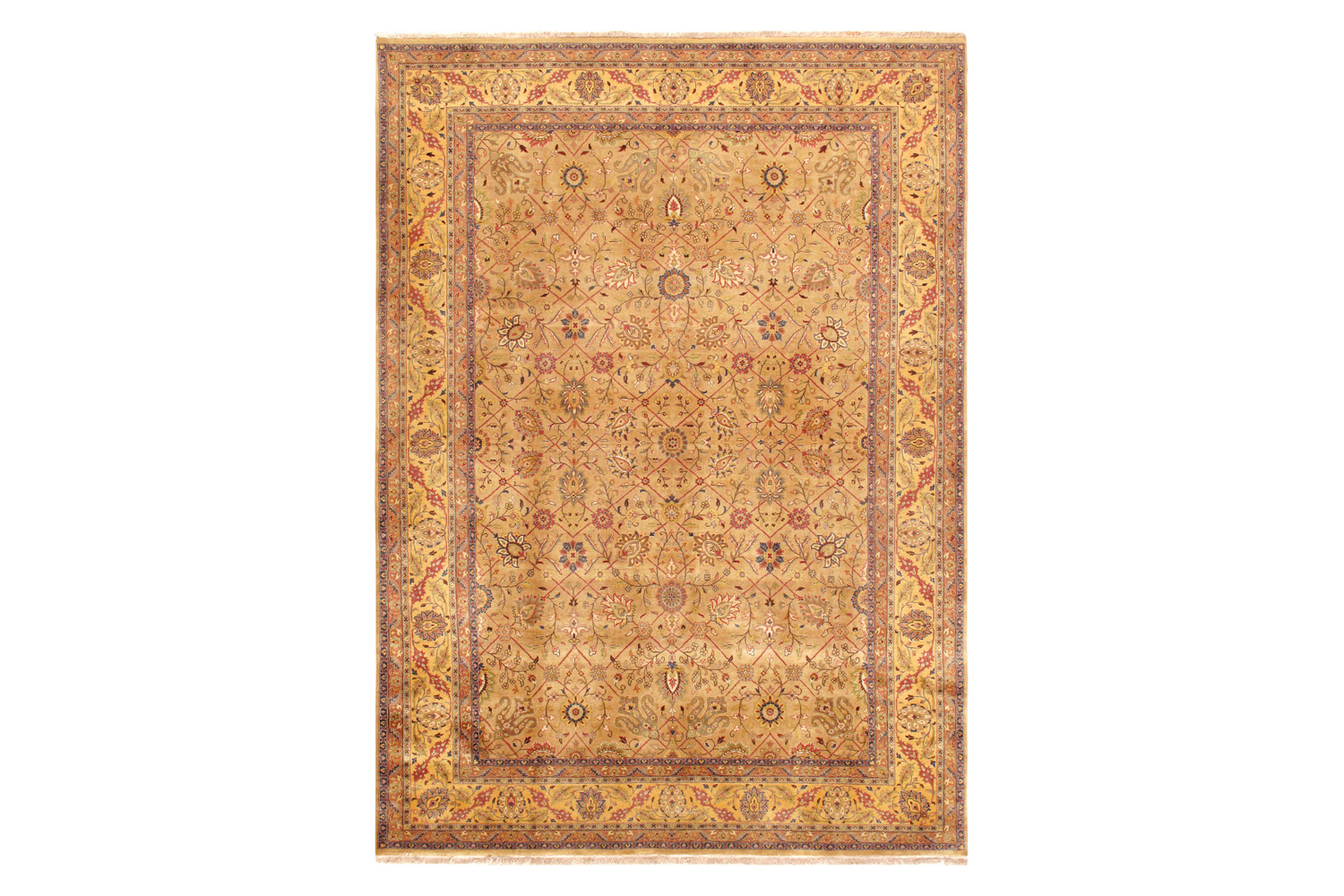 Pasargad - Tabriz Collection Hand-Knotted Lamb's Wool Area Rug P-701 BLACK