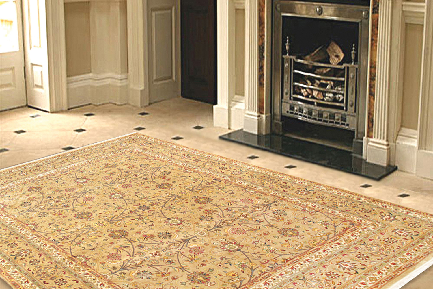 Pasargad - Tabriz Collection Hand-Knotted Lamb's Wool Area Rug 106'' x 140'' (P-713A 9X12)