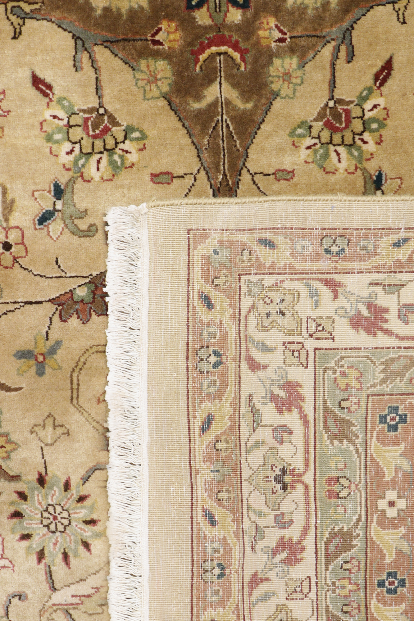 Pasargad - Baku Collection Hand-Knotted Wool Area Rug in Camel, 141" x 212" (p-713B 12x18)