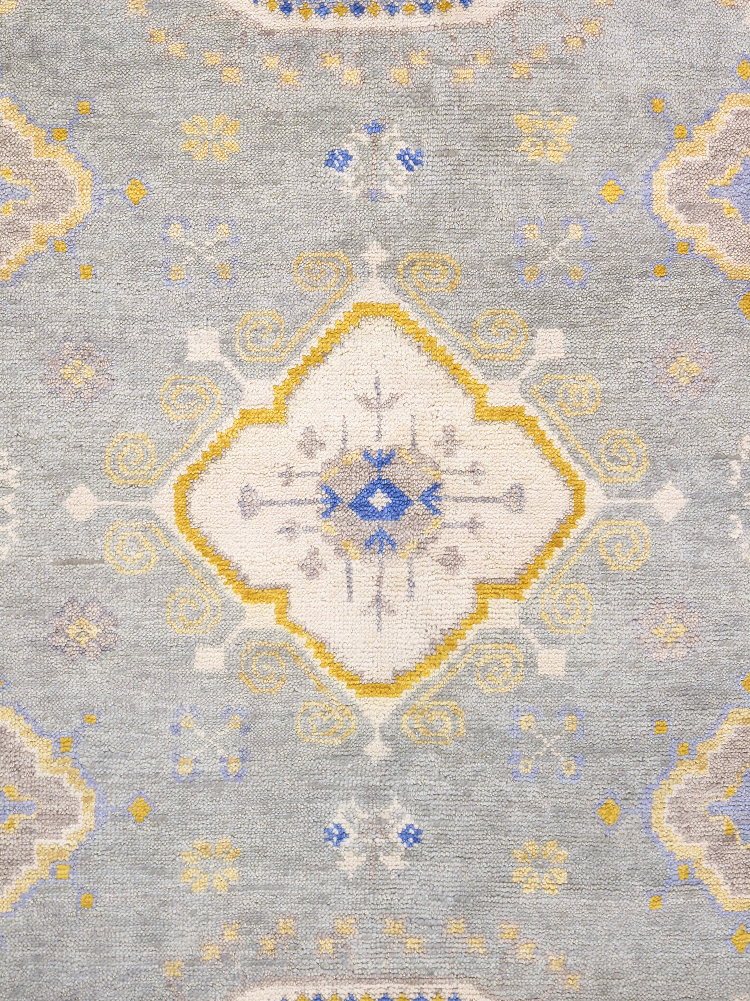 Pasargad - Khotan Collection Hand-Knotted Wool Area Rug in L. Blue, 97" x 120" (PA-26C 8x10)